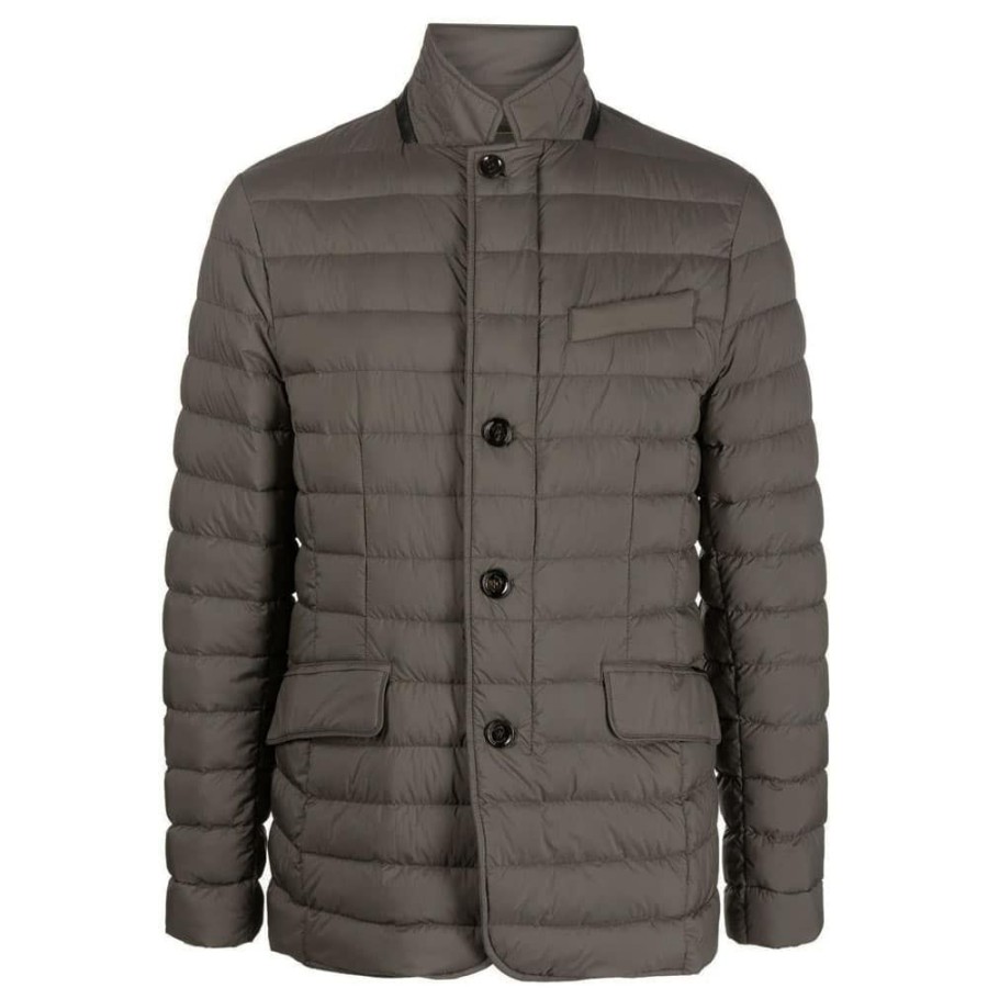 Herren MooRER Overtoj | Moorer - Zavyer Lightweight Down Jacket Brun