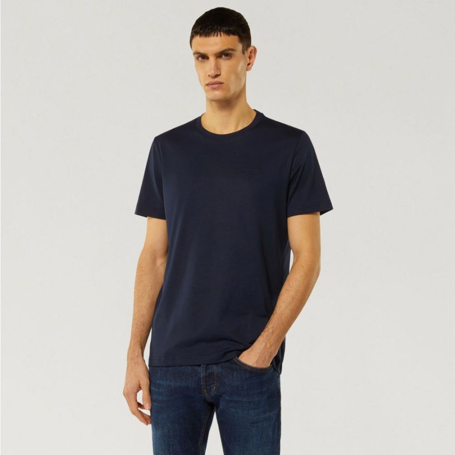 Herren Dondup MEN T-Shirts | Dondup - T-Shirt Navy