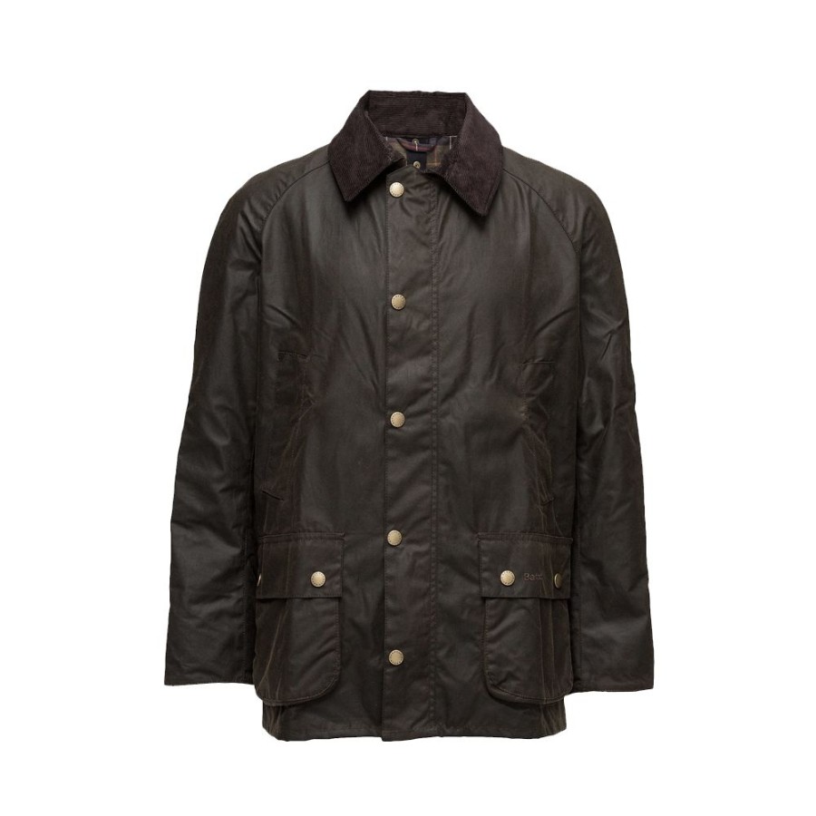 Herren BARBOUR HERRE Overtoj | Barbour - Ashby Wax Jacket Oliven