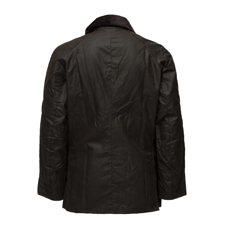 Herren BARBOUR HERRE Overtoj | Barbour - Ashby Wax Jacket Oliven