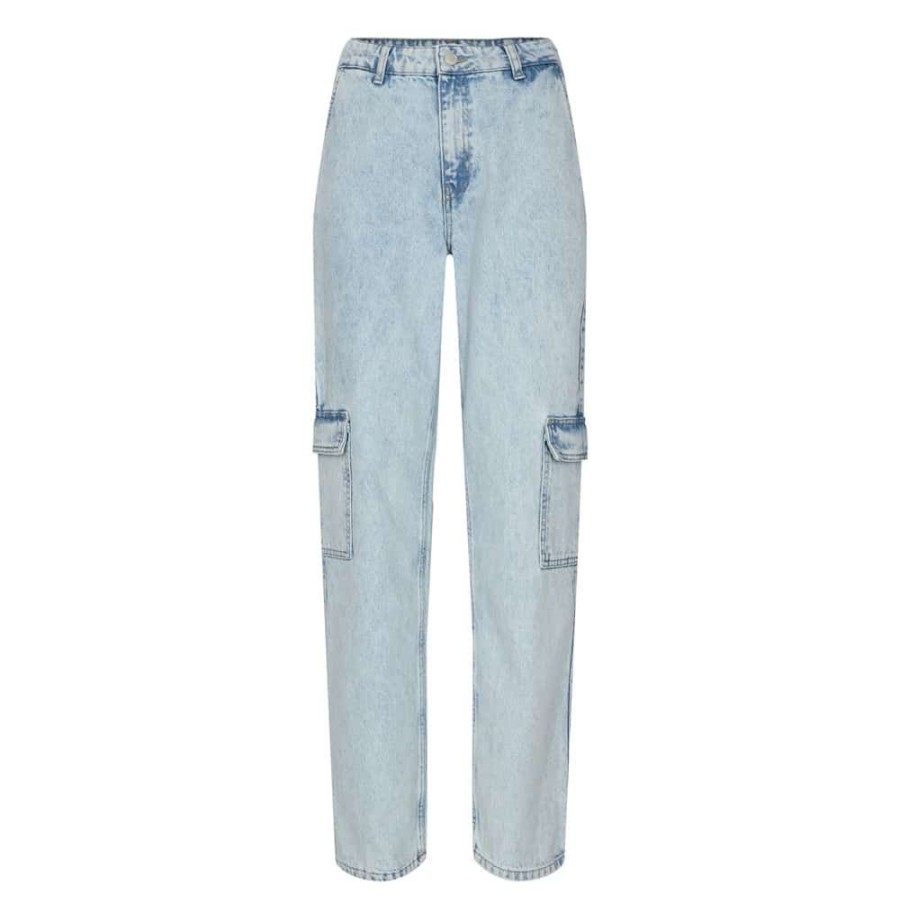 Dame Levetu00e9 Room Jeans | Levetu00E9 Room - Aston 3 Cargo Jeans Lys Bla