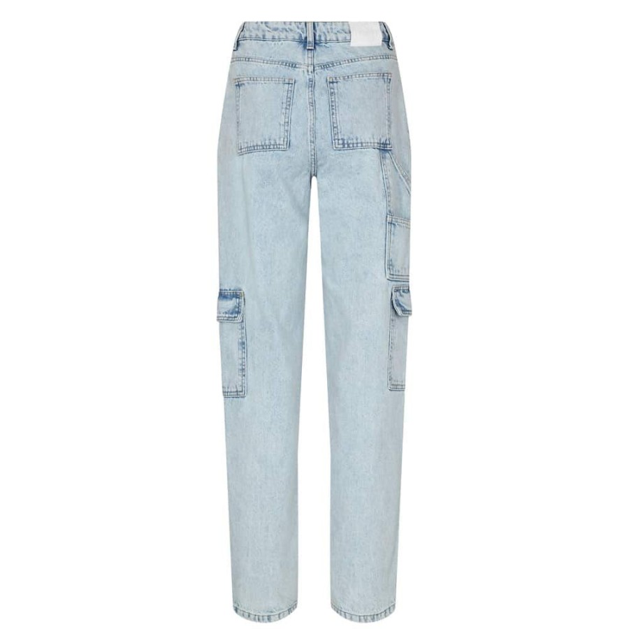 Dame Levetu00e9 Room Jeans | Levetu00E9 Room - Aston 3 Cargo Jeans Lys Bla