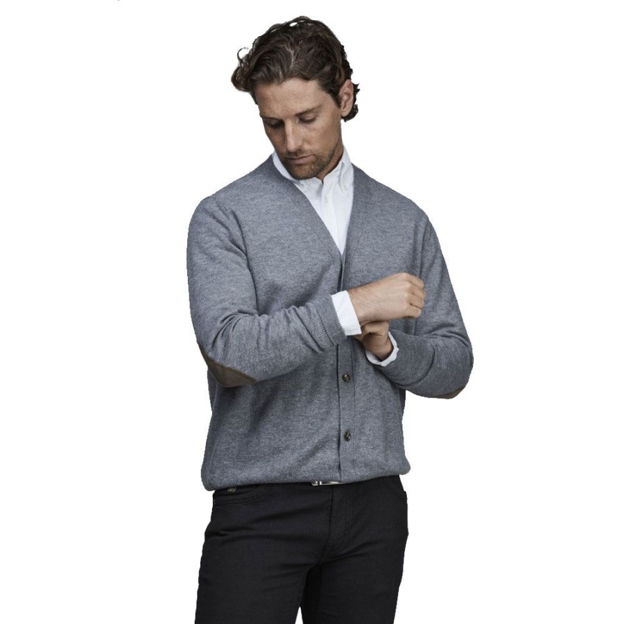 Herren Hansen&Jacob Cardigan | Hansen & Jacob - Geelong Cardigan Gra