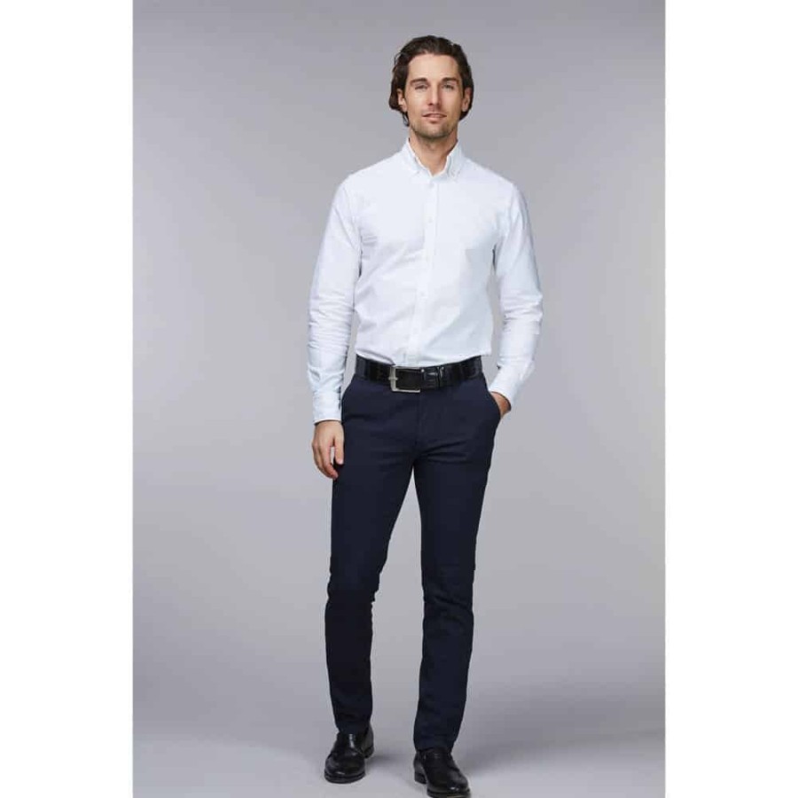 Herren Hansen&Jacob Bukser | Hansen & Jacob - Summer Dobby Chinos Navy