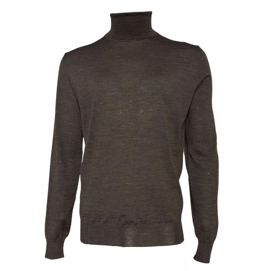 Herren Ferrante Strik | Ferrante - Rollneck Knit Brun