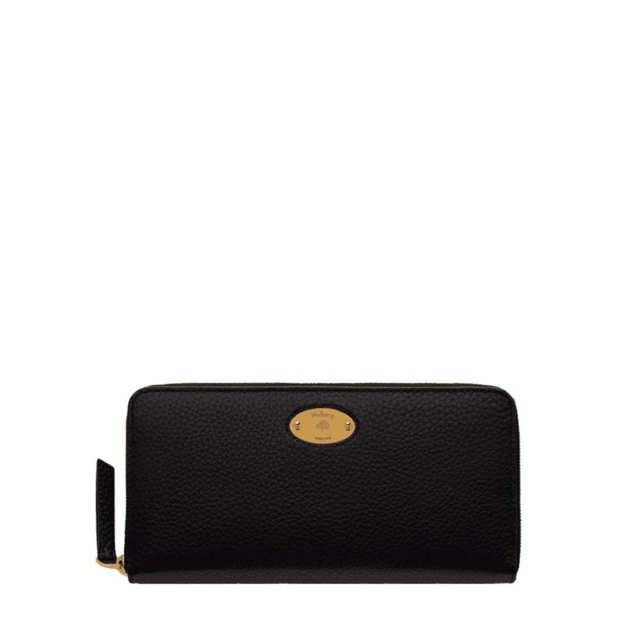 Dame Mulberry Punge | Mulberry - Plaque 8 Credit Card Zip Wallet, Black