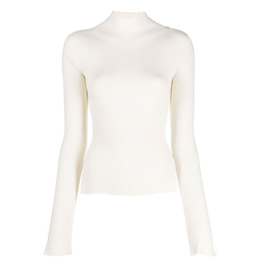 Dame Dondup Strik | Dondup - Turtleneck Knit Off White