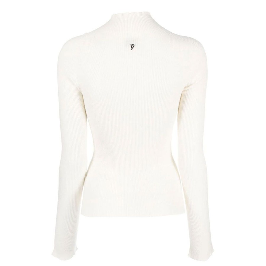 Dame Dondup Strik | Dondup - Turtleneck Knit Off White