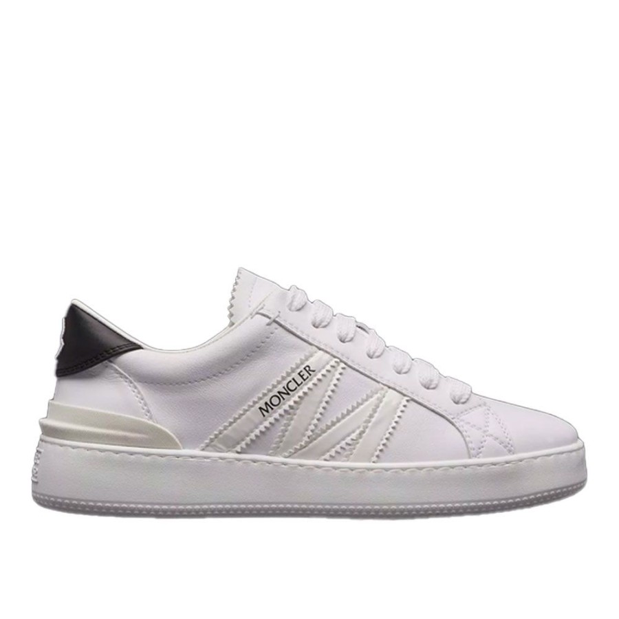 Dame MONCLER DAME Sneakers | Moncler - Monaco M Sneakers Hvid