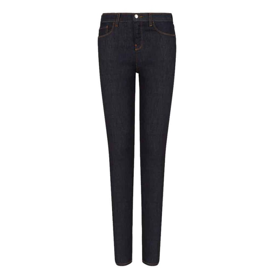 Dame Emporio Armani Dame Jeans | Emporio Armani - J20 Skinny Fit Jeans, Denim Blue Mork Bla