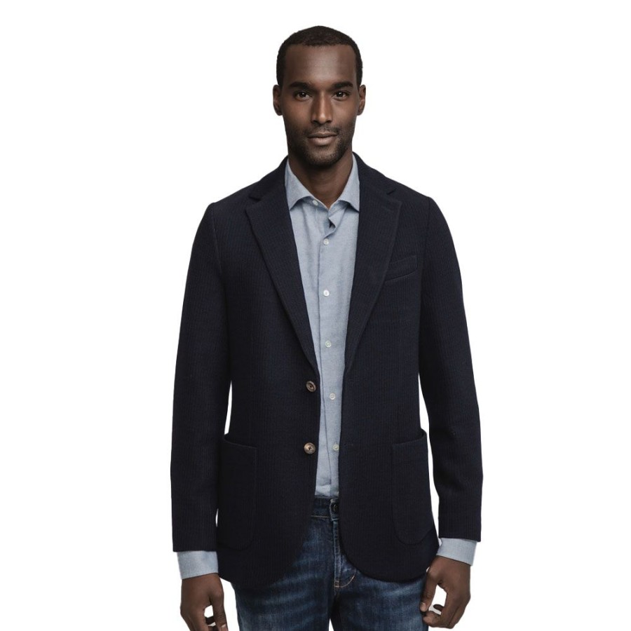 Herren Circolo Blazer | Circolo - Wool Blazer Navy