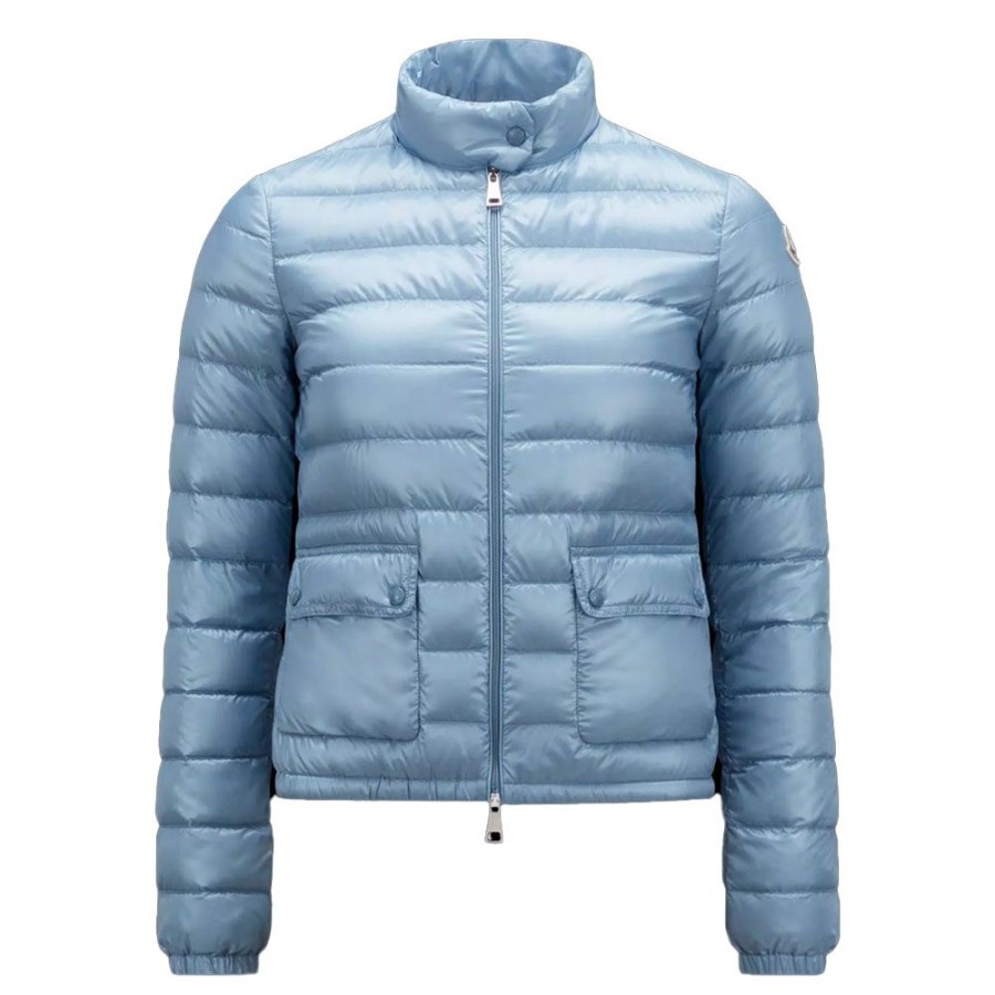 Dame MONCLER DAME Overtoj | Moncler - Lans Down Jacket Lys Bla