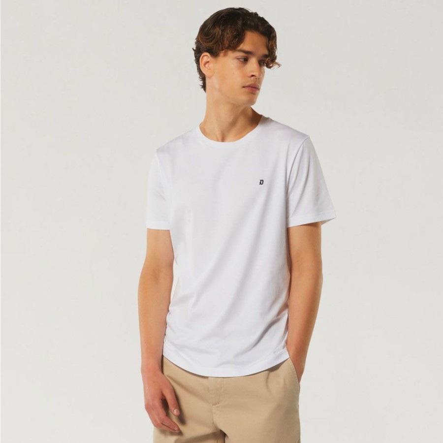 Herren Dondup MEN T-Shirts | Dondup - T-Shirt Hvid