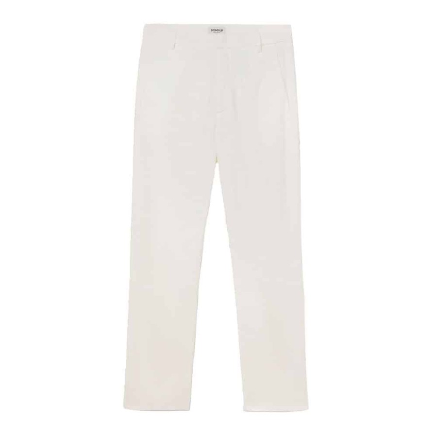 Dame Dondup Bukser | Dondup - Nima Zip Pants Hvid