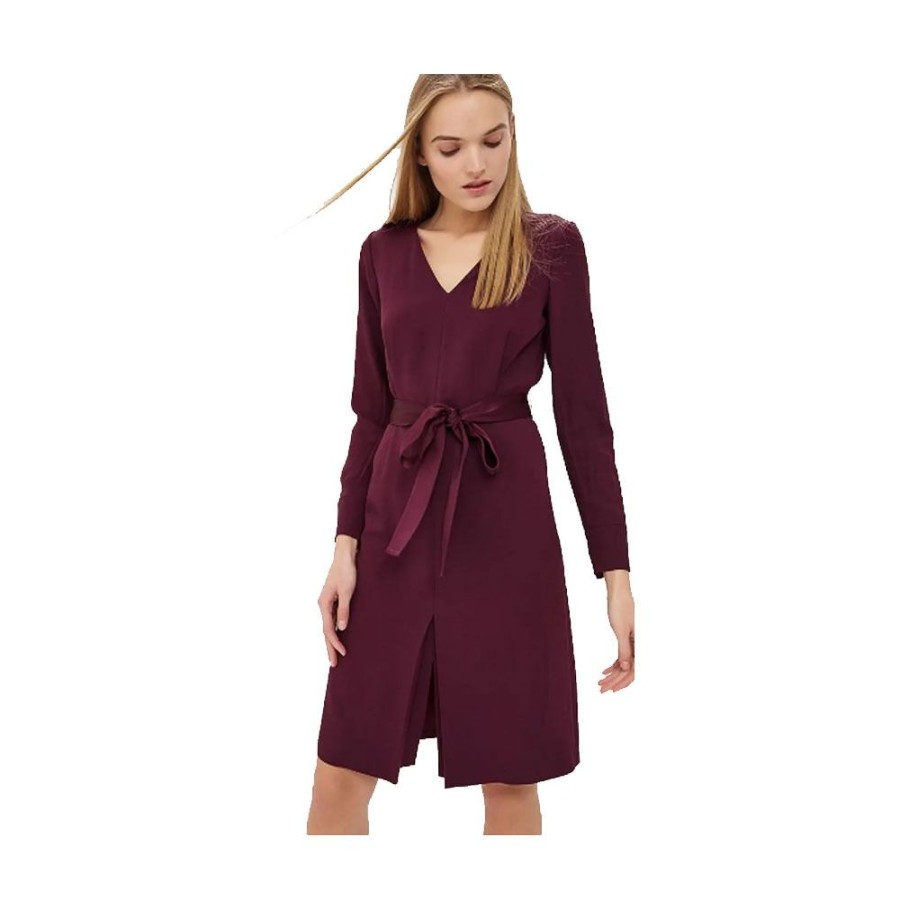 Dame BOSS WOMEN Kjoler | Boss - Ducla Kjole, Plum Bordeaux