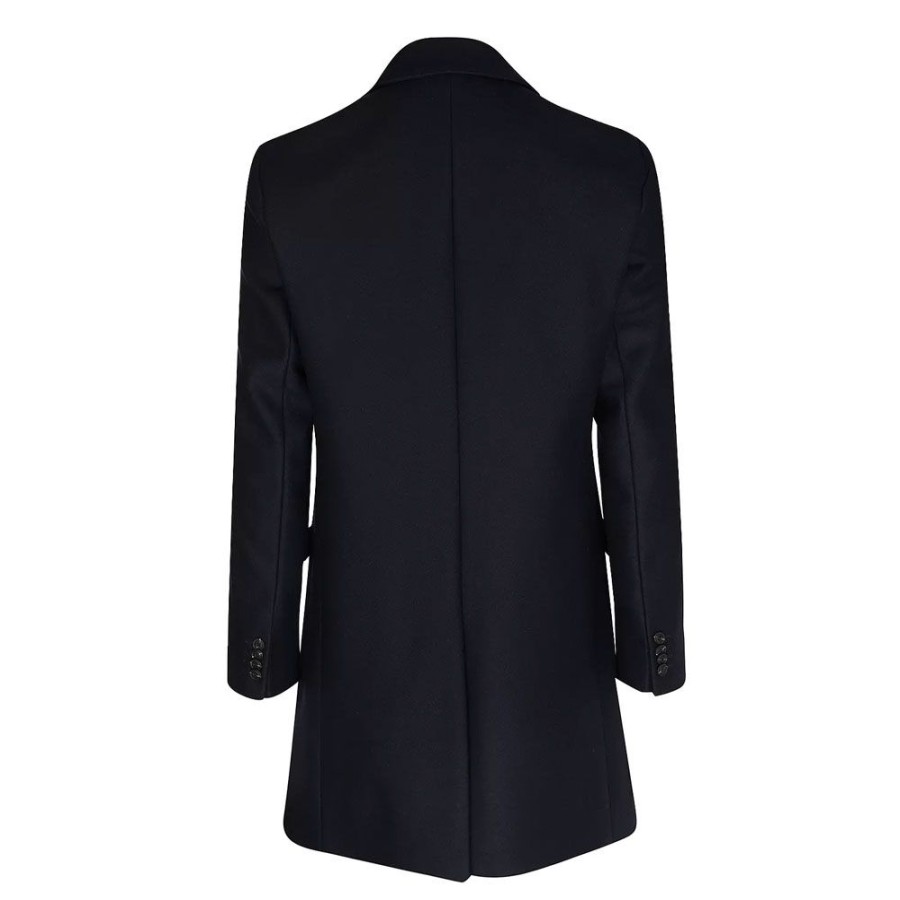 Herren HUGO Overtoj | Hugo - Migor2341 Wool Cashmere Coat Navy