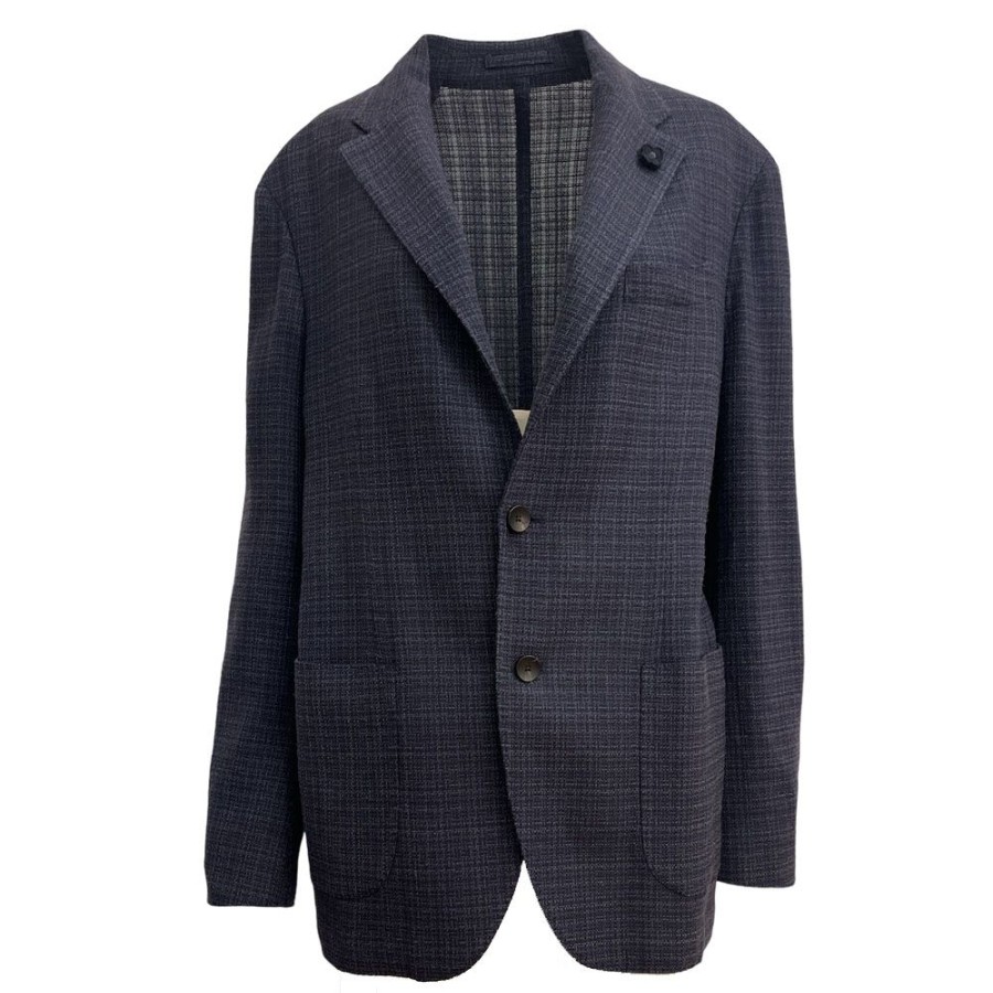 Herren LARDINI Blazer | Lardini - Blazer Mork Bla