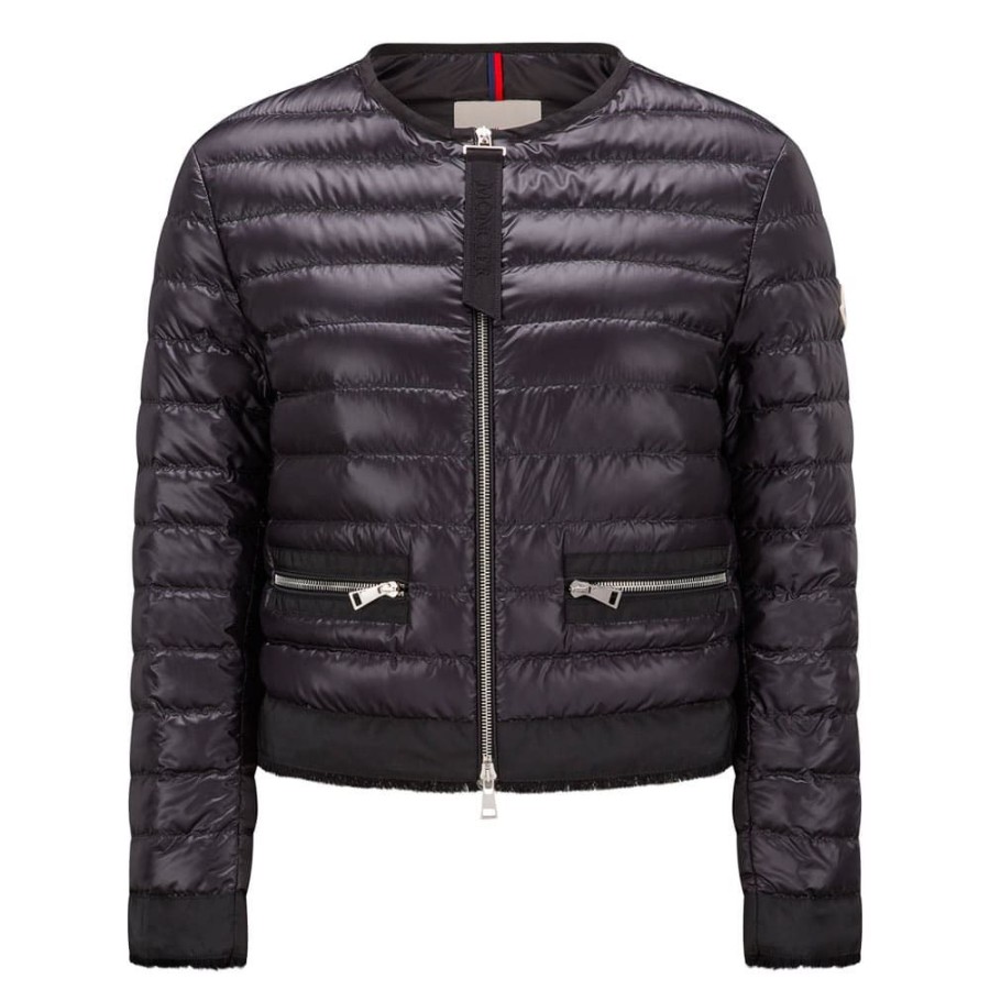 Dame MONCLER DAME Overtoj | Moncler - Remoulis Short Down Jacket Sort