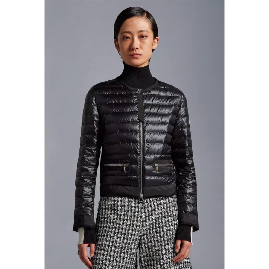 Dame MONCLER DAME Overtoj | Moncler - Remoulis Short Down Jacket Sort