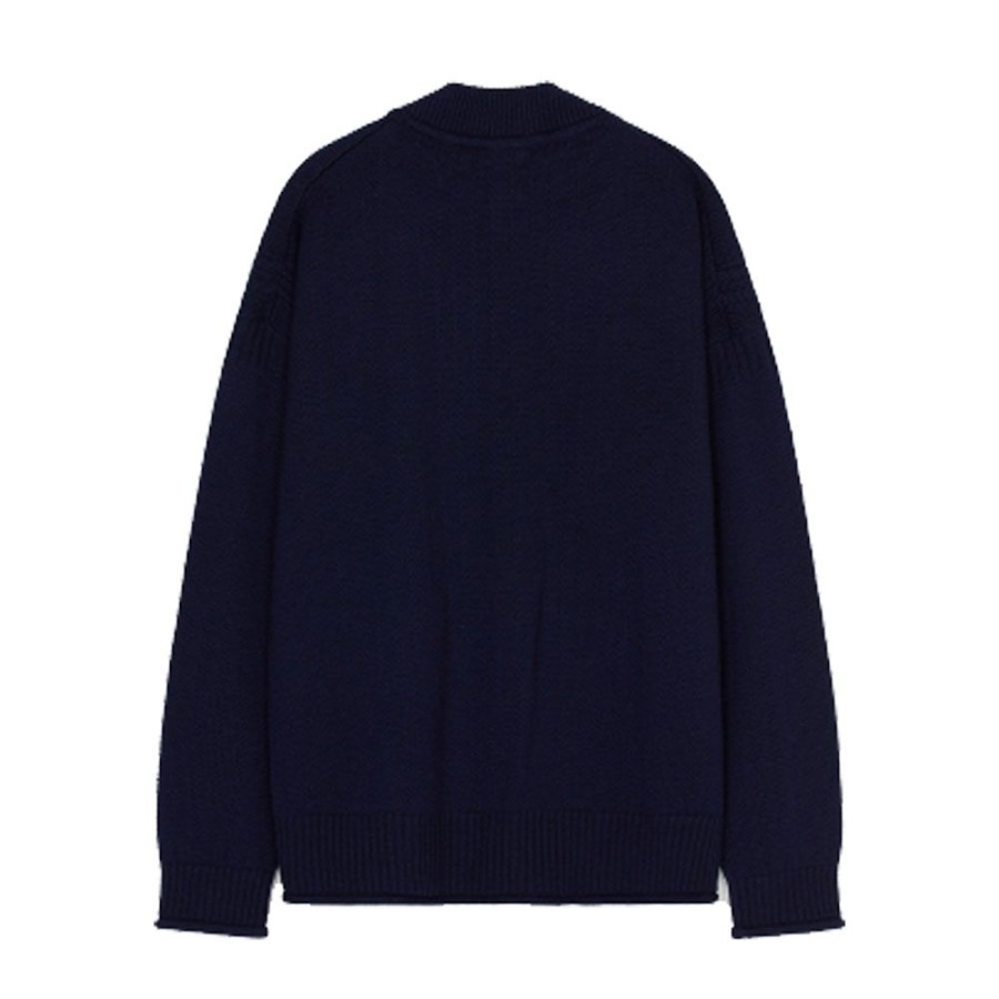 Herren Kenzo Herre Cardigan | Kenzo - Oversized Cardigan Navy