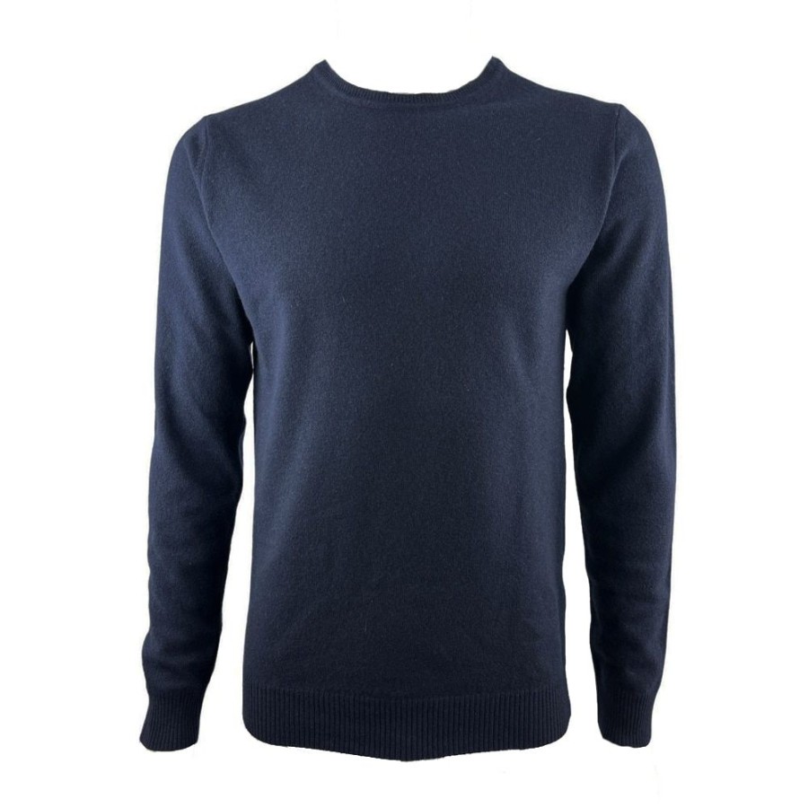 Herren Daniele Fiesoli Strik | Daniele Fiesoli - Crew Neck Knit Navy