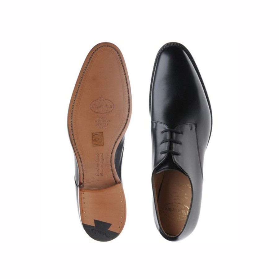 Herren Churchs Business Sko | Church'S - Oslo Leather Shoes Sort