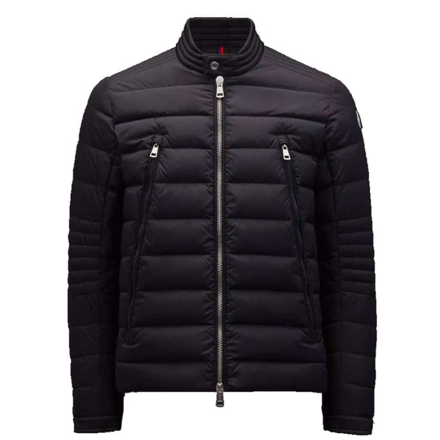 Herren MONCLER HERRE Overtoj | Moncler - Amiot Down Jacket Sort