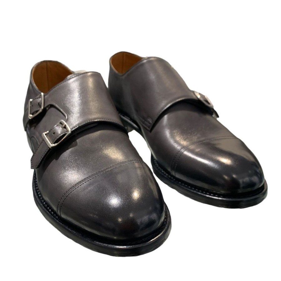 Herren Doucal's MEN Monk Straps | Doucal'S - Monk Strap Shoes Mork Gra