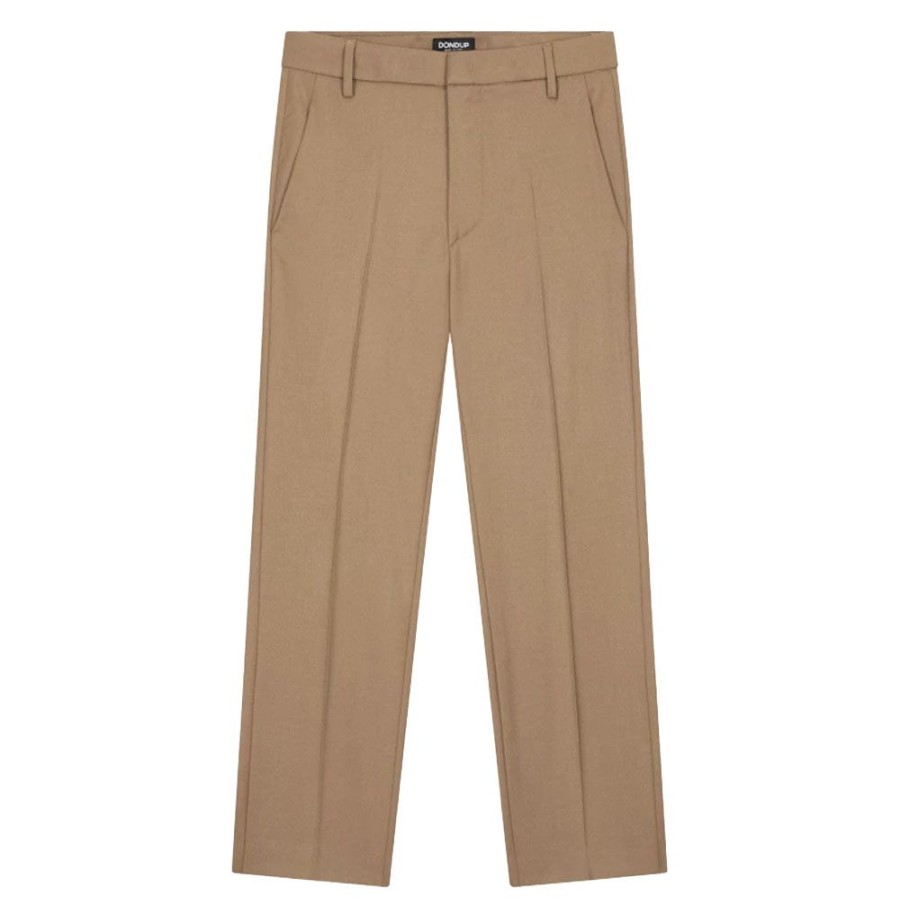 Dame Dondup Bukser | Dondup - Nima Wool Pants Camel