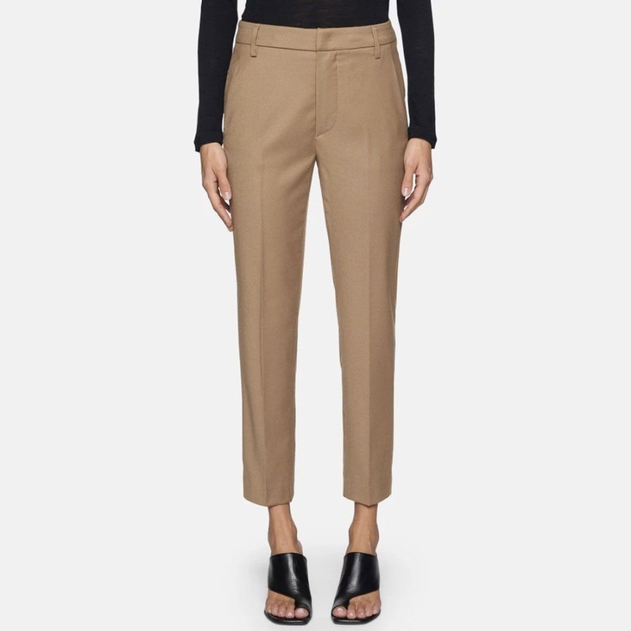 Dame Dondup Bukser | Dondup - Nima Wool Pants Camel