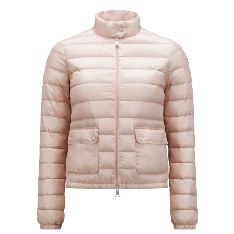 Dame MONCLER DAME Overtoj | Moncler - Lans Down Jacket Lyserod