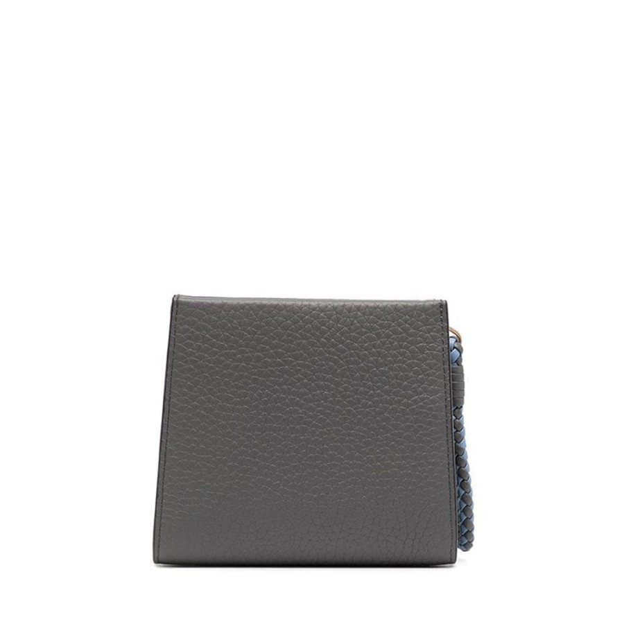 Dame Mulberry Punge | Mulberry - Iris Coin Zip Around Clutch, Charcoal