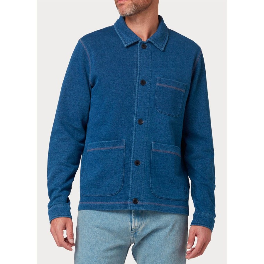 Herren Paul Smith Skjorter | Ps Paul Smith - Sweat-Jacket Indigo