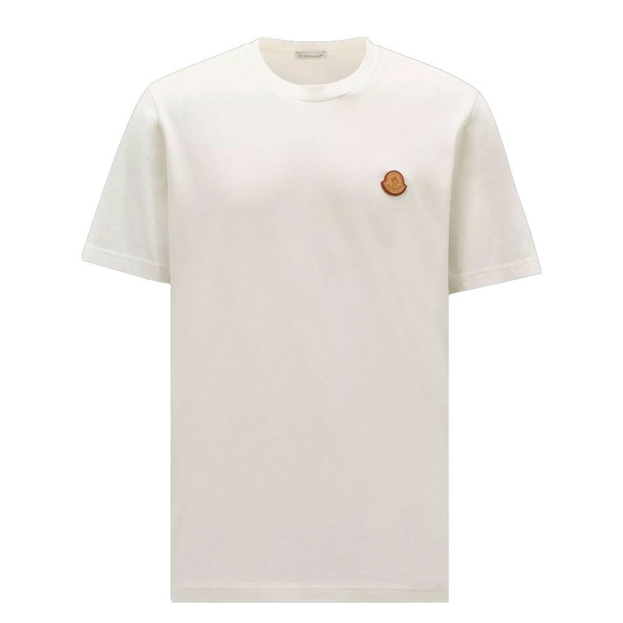 Herren MONCLER HERRE T-Shirts | Moncler - T-Shirt Off White