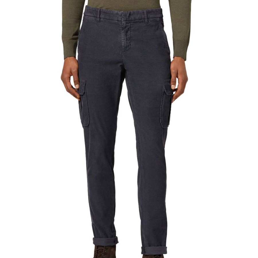 Herren Dondup MEN Bukser | Dondup - Zeno Trousers Mork Gra