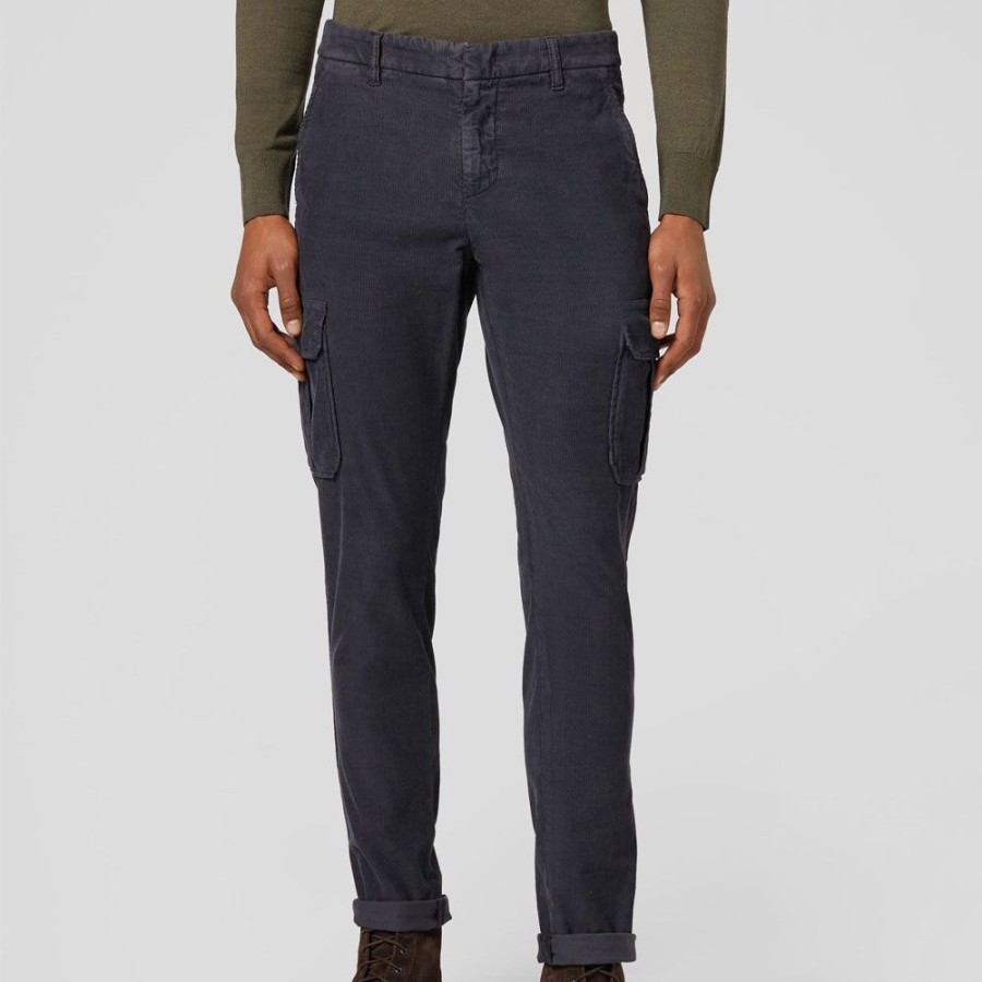 Herren Dondup MEN Bukser | Dondup - Zeno Trousers Mork Gra