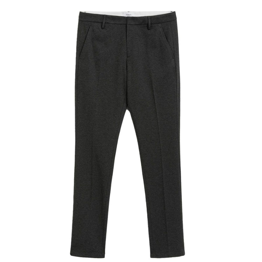 Herren Dondup MEN Bukser | Dondup - Gaubert Chinos Mork Gra