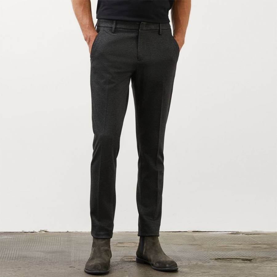 Herren Dondup MEN Bukser | Dondup - Gaubert Chinos Mork Gra