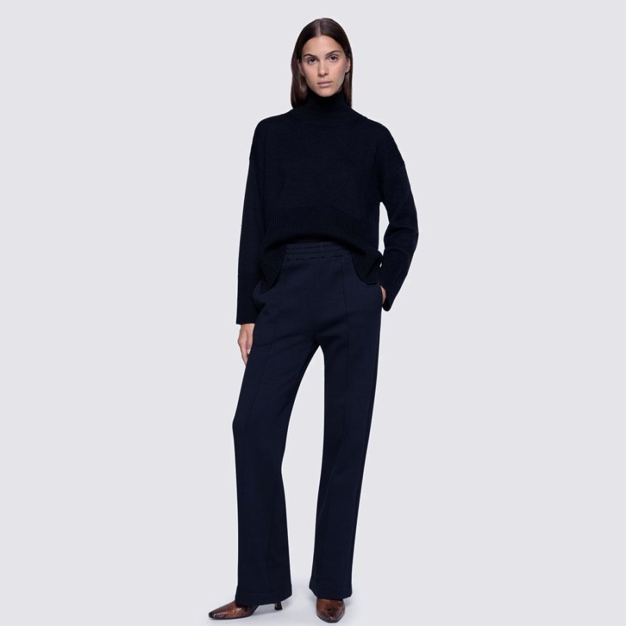 Dame Dondup Strik | Dondup - Rollneck Sweater Navy