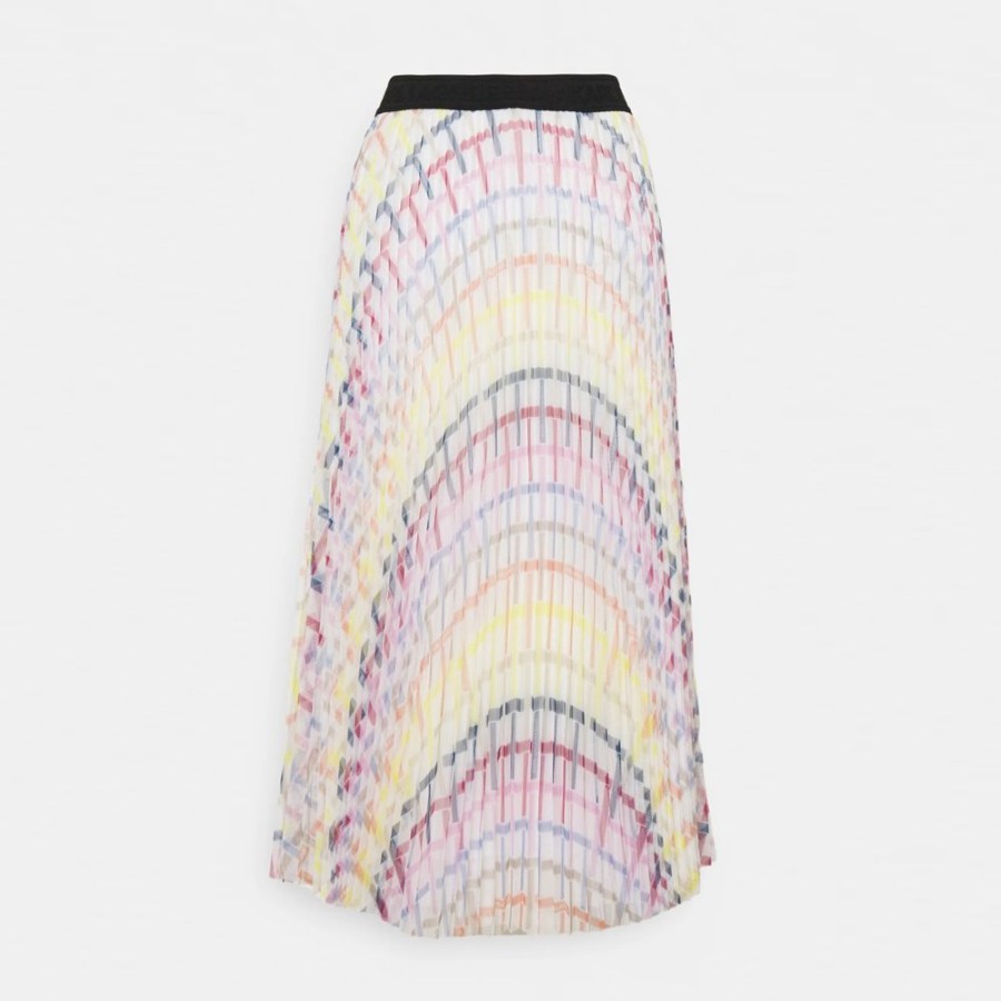 Dame Karl Lagerfeld Nederdele | Karl Lagerfeld - Check Printed Pleat Skirt Multi