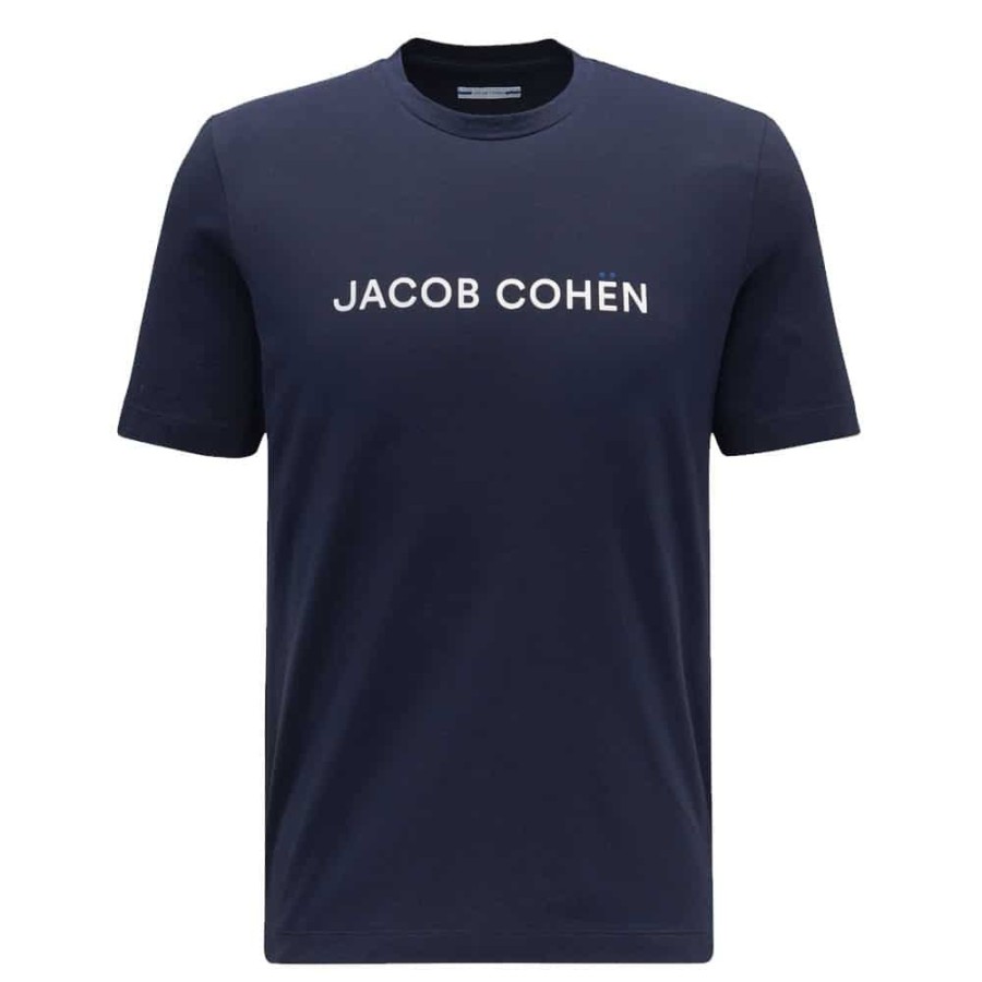 Herren Jacob Cohu00ebn MEN T-Shirts | Jacob Cohu00Ebn - T-Shirt Navy