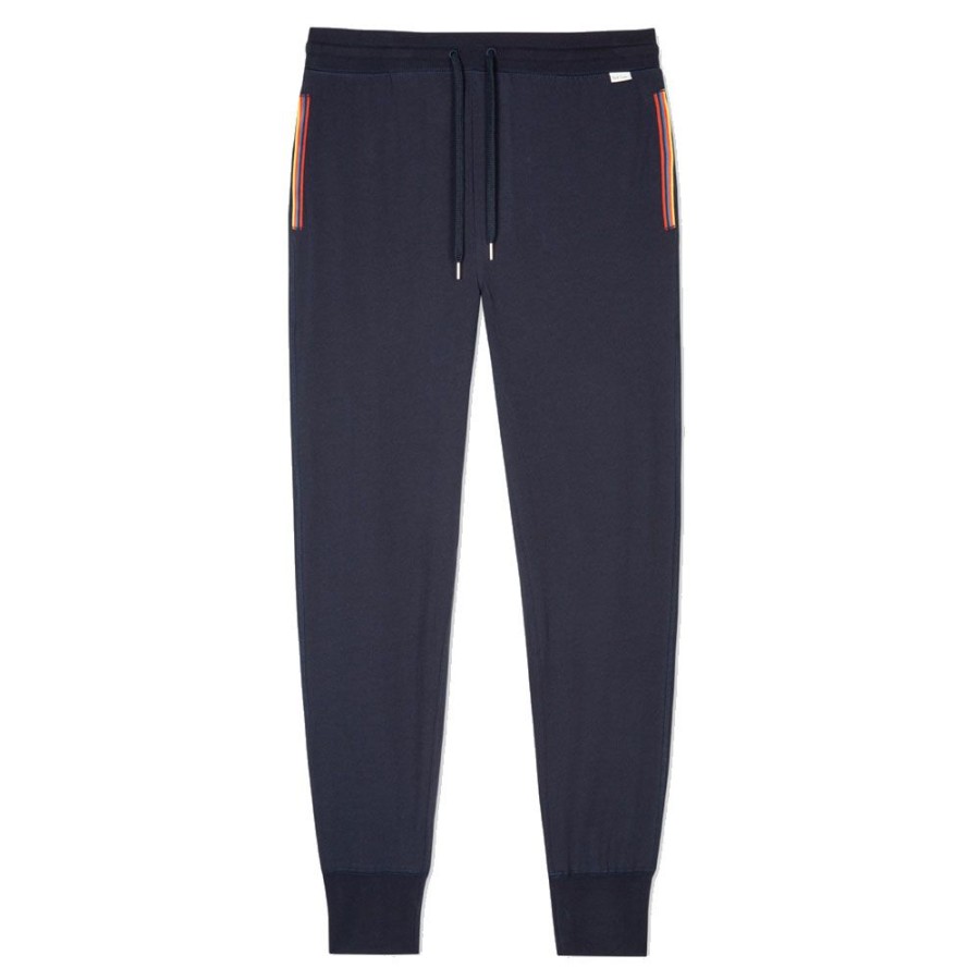 Herren Paul Smith Bukser | Ps Paul Smith - Jersey Lounge Trousers Navy