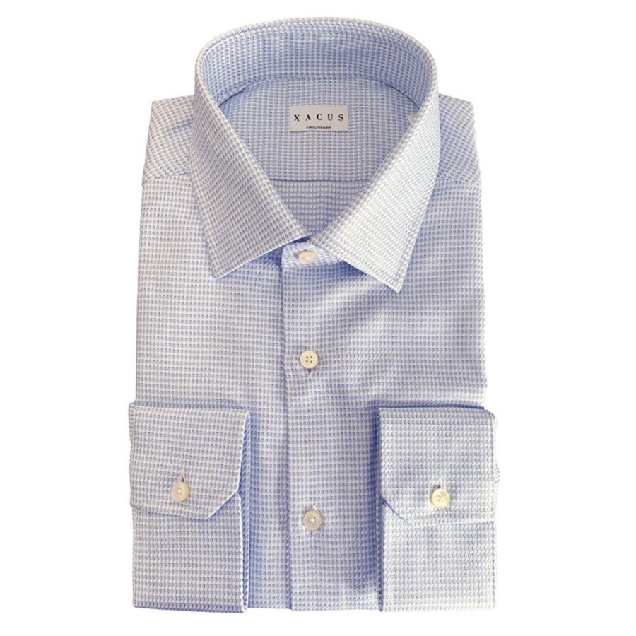 Herren Xacus MEN Skjorter | Xacus - Classic Shirt Bla/Hvid