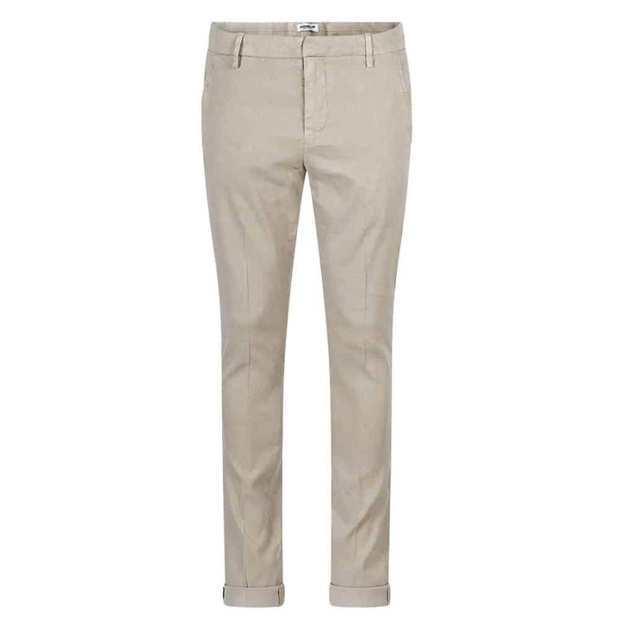 Herren Dondup MEN Bukser | Dondup - Gaubert Chinos Lys Cement