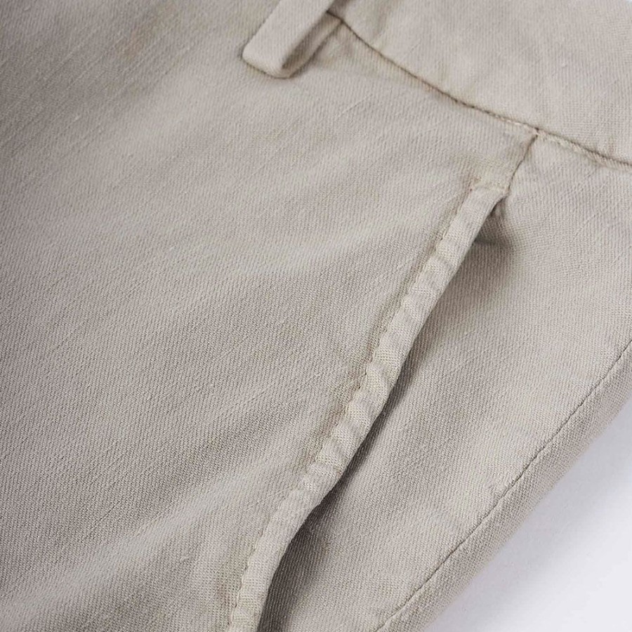 Herren Dondup MEN Bukser | Dondup - Gaubert Chinos Lys Cement