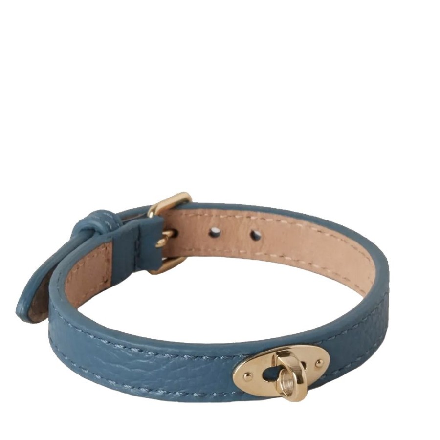 Dame Mulberry Armband | Mulberry - Bayswater Thin Bracelet, Metal Blue