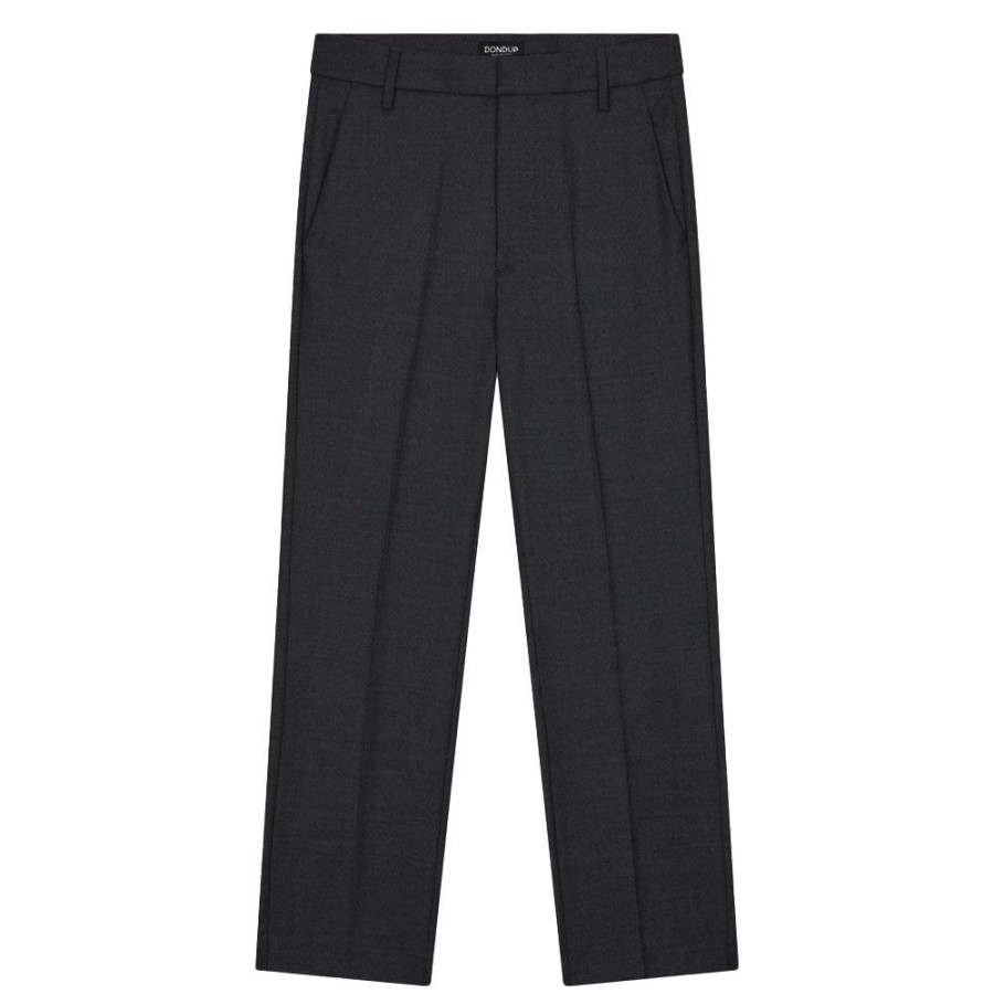 Dame Dondup Bukser | Dondup - Nima Wool Pants Mork Gra